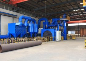 江蘇拋丸機除銹設備 天津鋼管拋丸機的技術和質量保證